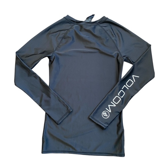 Volcom Charcoal Long Sleeve Rash Guard Shirt Size XS - Picture 4 of 7
